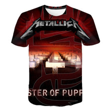 Load image into Gallery viewer, Summer 2020 new men&#39;s music T-shirt 3D printed round neck short sleeve T-shirt guitar handsome stylish metal cool top S-6XL
