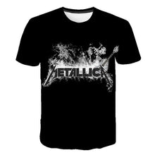 Load image into Gallery viewer, Summer 2020 new men&#39;s music T-shirt 3D printed round neck short sleeve T-shirt guitar handsome stylish metal cool top S-6XL
