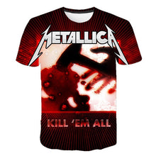 Load image into Gallery viewer, Summer 2020 new men&#39;s music T-shirt 3D printed round neck short sleeve T-shirt guitar handsome stylish metal cool top S-6XL
