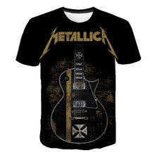 Load image into Gallery viewer, Summer 2020 new men&#39;s music T-shirt 3D printed round neck short sleeve T-shirt guitar handsome stylish metal cool top S-6XL
