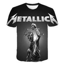 Load image into Gallery viewer, Summer 2020 new men&#39;s music T-shirt 3D printed round neck short sleeve T-shirt guitar handsome stylish metal cool top S-6XL
