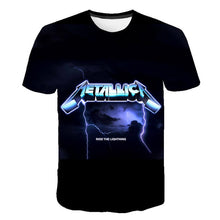 Load image into Gallery viewer, Summer 2020 new men&#39;s music T-shirt 3D printed round neck short sleeve T-shirt guitar handsome stylish metal cool top S-6XL
