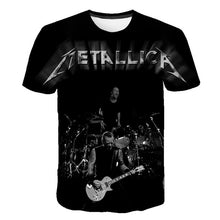 Load image into Gallery viewer, Summer 2020 new men&#39;s music T-shirt 3D printed round neck short sleeve T-shirt guitar handsome stylish metal cool top S-6XL
