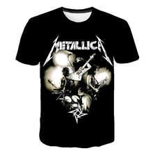 Load image into Gallery viewer, Summer 2020 new men&#39;s music T-shirt 3D printed round neck short sleeve T-shirt guitar handsome stylish metal cool top S-6XL
