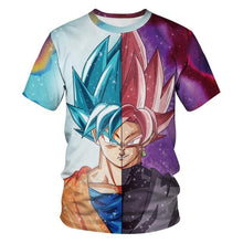 Load image into Gallery viewer, men and women personality anime Dragon Ball Z 3D printing T-shirt cool fashion comfortable short-sleeved creative shirt
