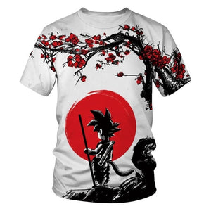 men and women personality anime Dragon Ball Z 3D printing T-shirt cool fashion comfortable short-sleeved creative shirt