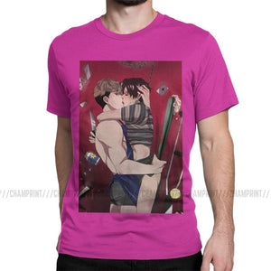 Killing Stalking T Shirts Men's Novelty T-Shirt Sangwoo Yoonbum Bum Korean Yaoi Manga Tee Shirt Short Sleeve Clothes Adult