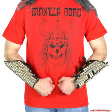 Load image into Gallery viewer, Manilla Road Viking Logo Red T-Shirt
