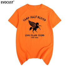 Load image into Gallery viewer, camp half blood new York Long Island Sound Percy Jackson Summer T-shirt Cotton Men T shirt New women TEE fashion Casual
