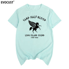 Load image into Gallery viewer, camp half blood new York Long Island Sound Percy Jackson Summer T-shirt Cotton Men T shirt New women TEE fashion Casual
