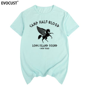 camp half blood new York Long Island Sound Percy Jackson Summer T-shirt Cotton Men T shirt New women TEE fashion Casual