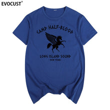Load image into Gallery viewer, camp half blood new York Long Island Sound Percy Jackson Summer T-shirt Cotton Men T shirt New women TEE fashion Casual
