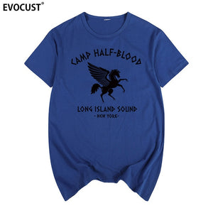 camp half blood new York Long Island Sound Percy Jackson Summer T-shirt Cotton Men T shirt New women TEE fashion Casual