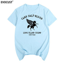 Load image into Gallery viewer, camp half blood new York Long Island Sound Percy Jackson Summer T-shirt Cotton Men T shirt New women TEE fashion Casual

