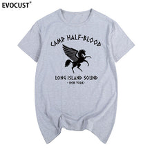 Load image into Gallery viewer, camp half blood new York Long Island Sound Percy Jackson Summer T-shirt Cotton Men T shirt New women TEE fashion Casual
