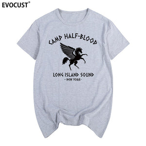 camp half blood new York Long Island Sound Percy Jackson Summer T-shirt Cotton Men T shirt New women TEE fashion Casual