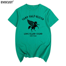 Load image into Gallery viewer, camp half blood new York Long Island Sound Percy Jackson Summer T-shirt Cotton Men T shirt New women TEE fashion Casual

