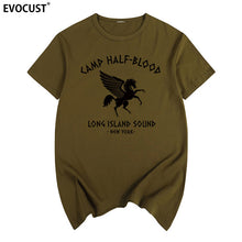 Load image into Gallery viewer, camp half blood new York Long Island Sound Percy Jackson Summer T-shirt Cotton Men T shirt New women TEE fashion Casual
