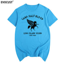 Load image into Gallery viewer, camp half blood new York Long Island Sound Percy Jackson Summer T-shirt Cotton Men T shirt New women TEE fashion Casual
