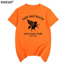 Load image into Gallery viewer, camp half blood new York Long Island Sound Percy Jackson Summer T-shirt Cotton Men T shirt New women TEE fashion Casual
