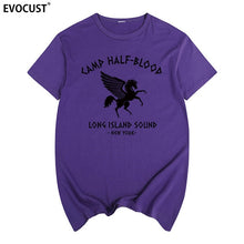 Load image into Gallery viewer, camp half blood new York Long Island Sound Percy Jackson Summer T-shirt Cotton Men T shirt New women TEE fashion Casual
