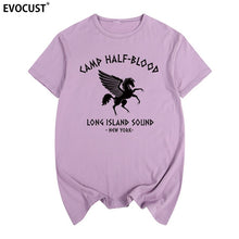 Load image into Gallery viewer, camp half blood new York Long Island Sound Percy Jackson Summer T-shirt Cotton Men T shirt New women TEE fashion Casual
