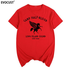 camp half blood new York Long Island Sound Percy Jackson Summer T-shirt Cotton Men T shirt New women TEE fashion Casual
