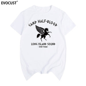 camp half blood new York Long Island Sound Percy Jackson Summer T-shirt Cotton Men T shirt New women TEE fashion Casual