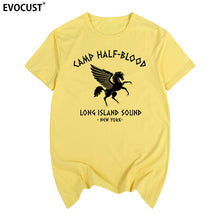 Load image into Gallery viewer, camp half blood new York Long Island Sound Percy Jackson Summer T-shirt Cotton Men T shirt New women TEE fashion Casual

